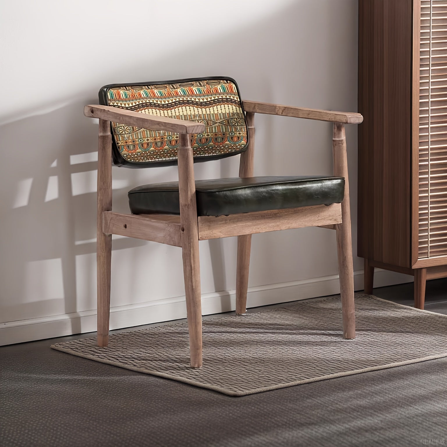 Chaise en bois vintage pieds