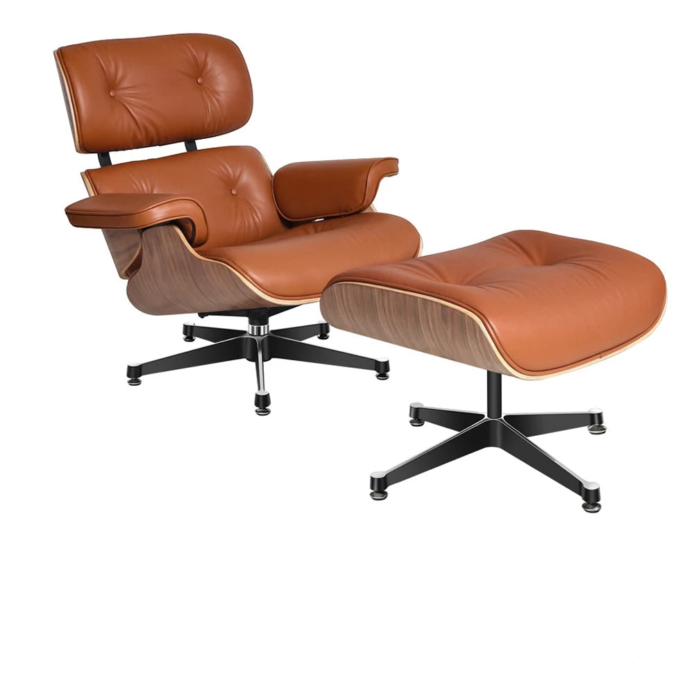 fauteuil designer vintage pieds noir