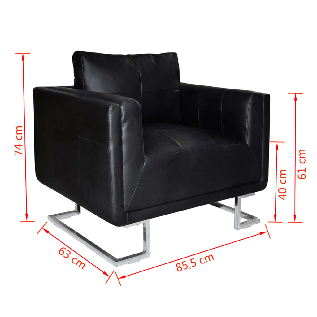 fauteuil en cuir année 70 tailles