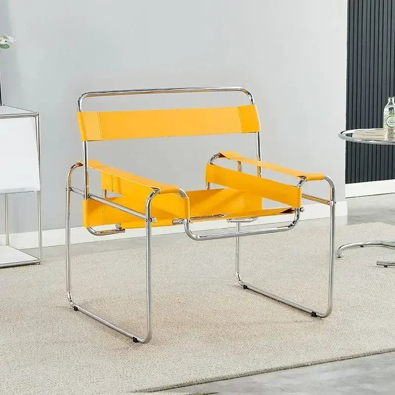 fauteuil industriel vintage jaune