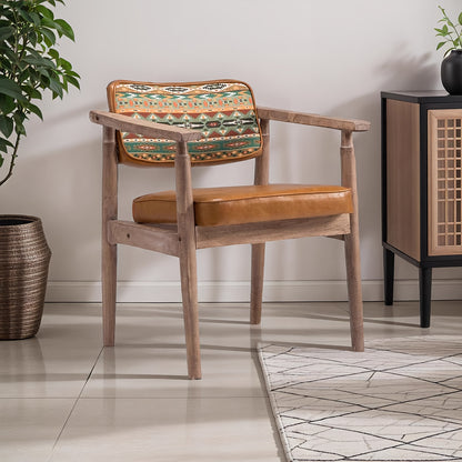 Chaise en bois vintage pieds bois 