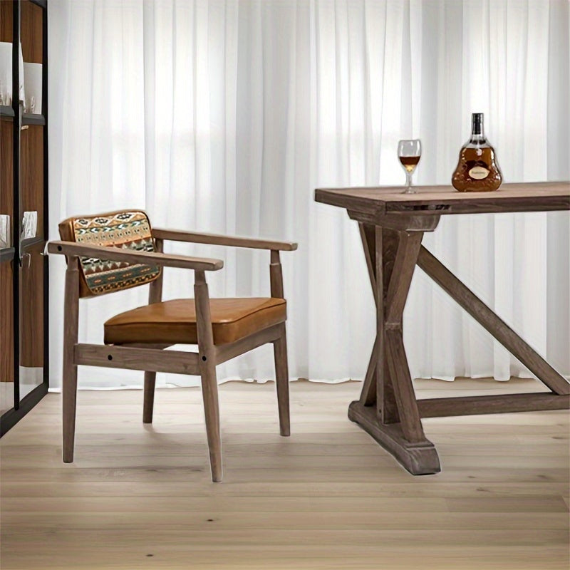 Chaise en bois vintage table 