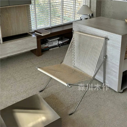 Chaise pliante vintage industrielle