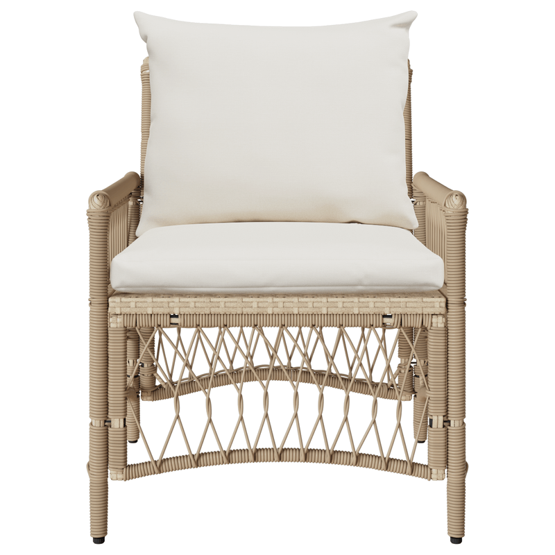Fauteuil de jardin en rotin  coussin 