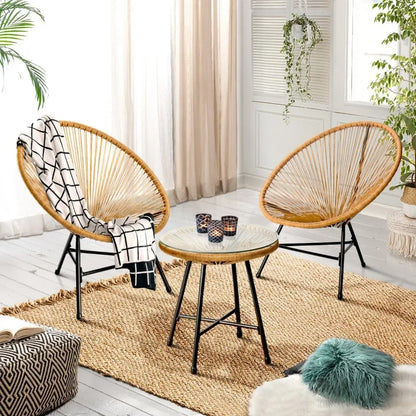 Salon rotin de jardin