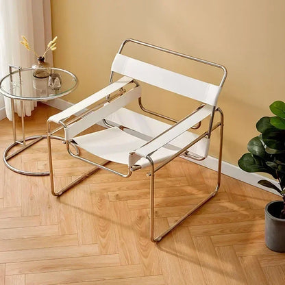 fauteuil industriel vintage blanc 