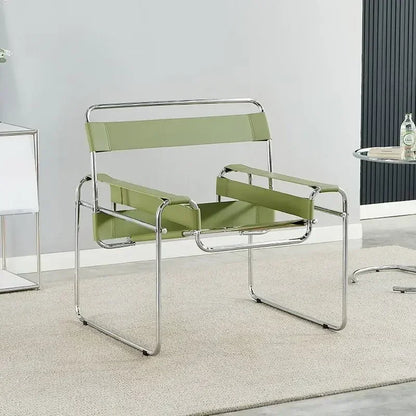 fauteuil industriel vintage selle  vert 